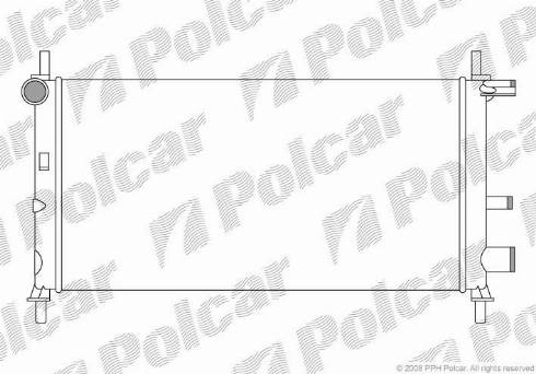 Polcar 321008A6 - Radiators, Motora dzesēšanas sistēma autodraugiem.lv