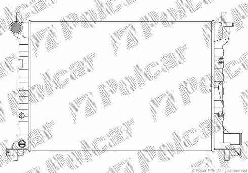 Polcar 321008A2 - Radiators, Motora dzesēšanas sistēma autodraugiem.lv