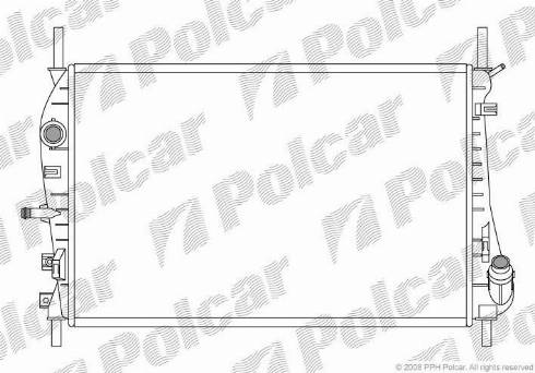 Polcar 321808-5 - Radiators, Motora dzesēšanas sistēma autodraugiem.lv