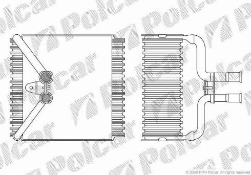 Polcar 3217P81X - Iztvaikotājs, Gaisa kondicionēšanas sistēma autodraugiem.lv