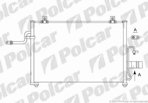 Polcar 2960K8C2 - Kondensators, Gaisa kond. sistēma autodraugiem.lv