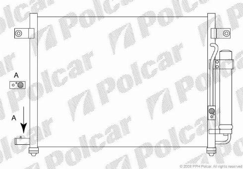 Polcar 2905K8C1 - Kondensators, Gaisa kond. sistēma autodraugiem.lv