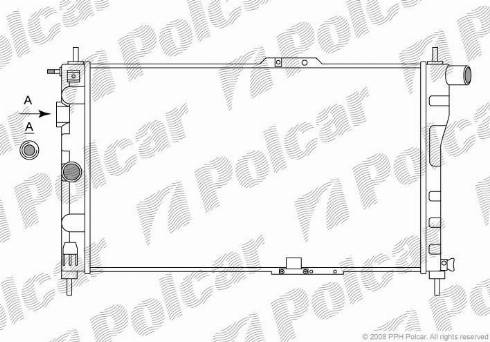 Polcar 291008A1 - Radiators, Motora dzesēšanas sistēma autodraugiem.lv