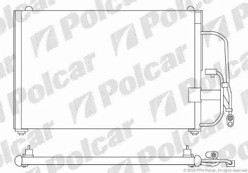 Polcar 2912K8C1 - Kondensators, Gaisa kond. sistēma autodraugiem.lv