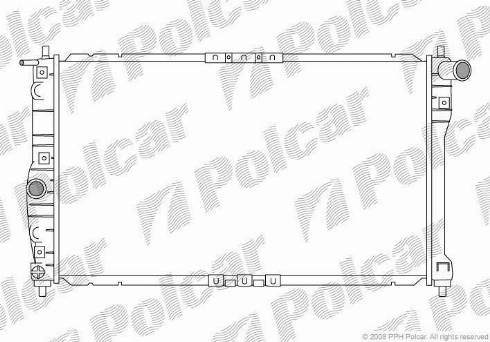 Polcar 292308-1 - Radiators, Motora dzesēšanas sistēma autodraugiem.lv