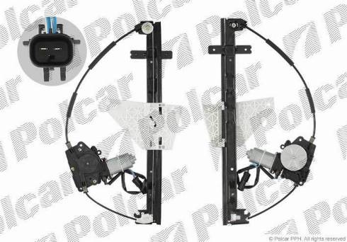Polcar 2406PSE4 - Stikla pacelšanas mehānisms autodraugiem.lv