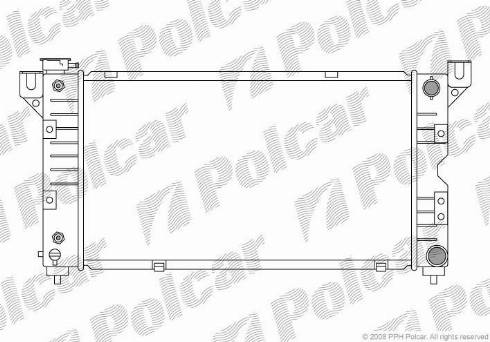 Polcar 2401082K - Radiators, Motora dzesēšanas sistēma autodraugiem.lv