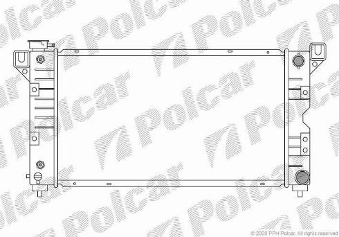 Polcar 240108-2 - Radiators, Motora dzesēšanas sistēma autodraugiem.lv