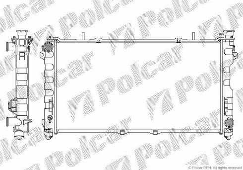 Polcar 242008-2 - Radiators, Motora dzesēšanas sistēma autodraugiem.lv