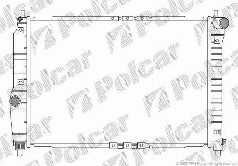 Polcar 2500083X - Radiators, Motora dzesēšanas sistēma autodraugiem.lv
