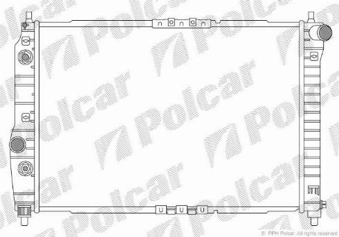 Polcar 250008-2 - Radiators, Motora dzesēšanas sistēma autodraugiem.lv