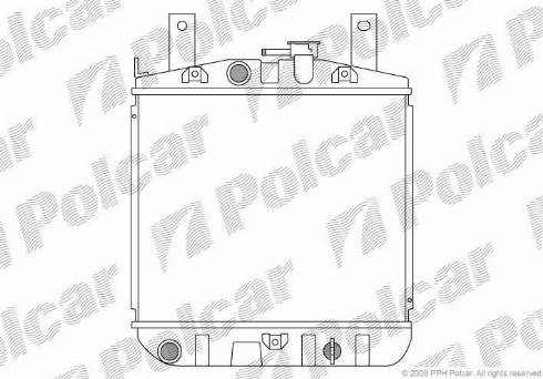 Polcar 2601084K - Radiators, Motora dzesēšanas sistēma autodraugiem.lv