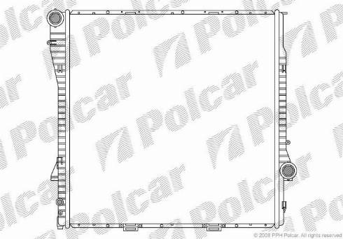 Polcar 205008-3 - Radiators, Motora dzesēšanas sistēma autodraugiem.lv