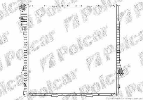 Polcar 2050083X - Radiators, Motora dzesēšanas sistēma autodraugiem.lv