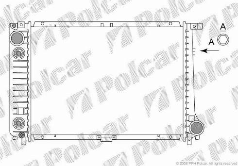 Polcar 200508-9 - Radiators, Motora dzesēšanas sistēma autodraugiem.lv