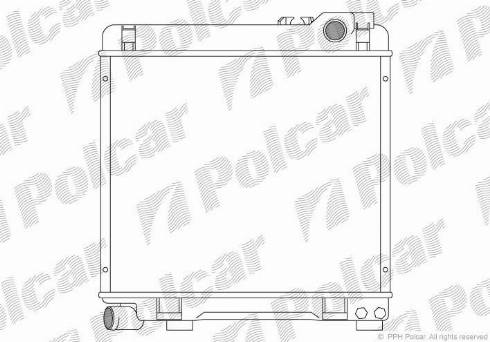 Polcar 20050801 - Radiators, Motora dzesēšanas sistēma autodraugiem.lv