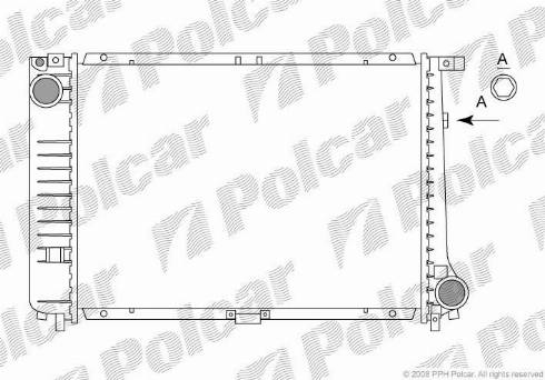 Polcar 200508-8 - Radiators, Motora dzesēšanas sistēma autodraugiem.lv