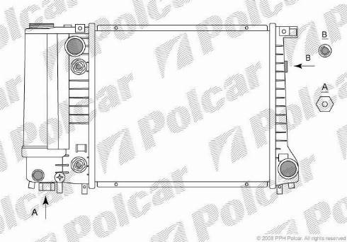 Polcar 200508 - Radiators, Motora dzesēšanas sistēma autodraugiem.lv