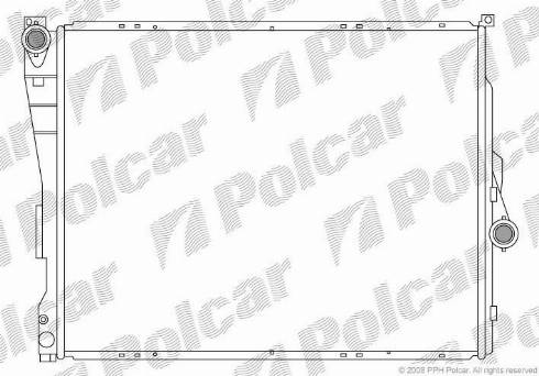 Polcar 2008083X - Radiators, Motora dzesēšanas sistēma autodraugiem.lv
