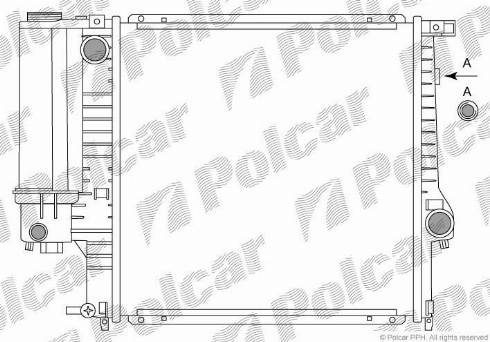 Polcar 200708A2 - Radiators, Motora dzesēšanas sistēma autodraugiem.lv