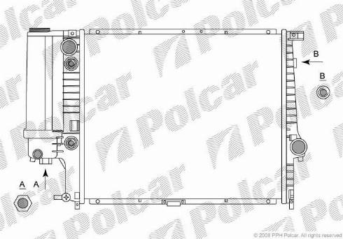 Polcar 201408-1 - Radiators, Motora dzesēšanas sistēma autodraugiem.lv