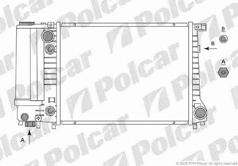 Polcar 201408-2 - Radiators, Motora dzesēšanas sistēma autodraugiem.lv