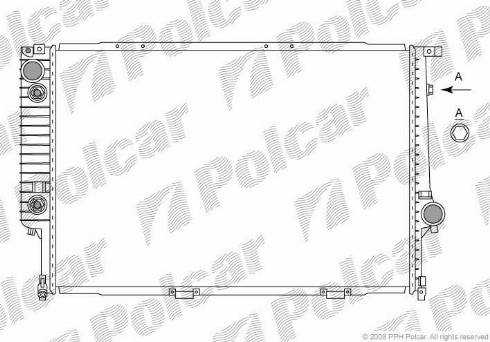 Polcar 2015089X - Radiators, Motora dzesēšanas sistēma autodraugiem.lv