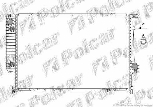 Polcar 201508-9 - Radiators, Motora dzesēšanas sistēma autodraugiem.lv