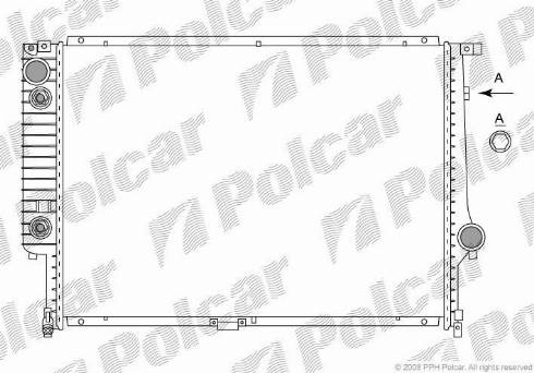 Polcar 201508-1 - Radiators, Motora dzesēšanas sistēma autodraugiem.lv