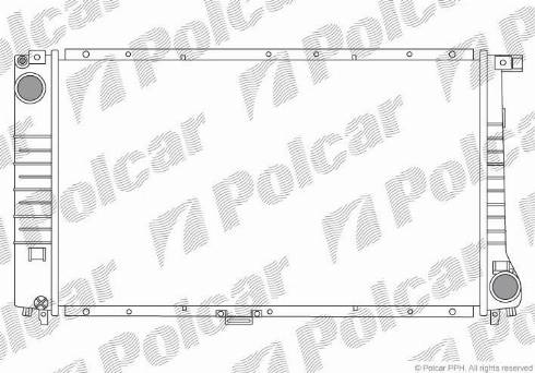 Polcar 2015083X - Radiators, Motora dzesēšanas sistēma autodraugiem.lv