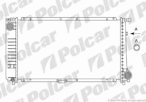 Polcar 201508-3 - Radiators, Motora dzesēšanas sistēma autodraugiem.lv