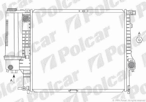 Polcar 201508-2 - Radiators, Motora dzesēšanas sistēma autodraugiem.lv
