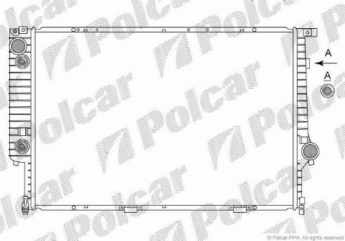 Polcar 201508A0 - Radiators, Motora dzesēšanas sistēma autodraugiem.lv