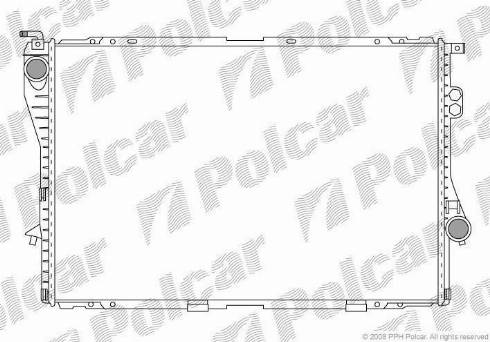 Polcar 201608-4 - Radiators, Motora dzesēšanas sistēma autodraugiem.lv