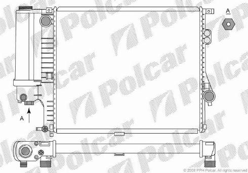 Polcar 2016081X - Radiators, Motora dzesēšanas sistēma autodraugiem.lv