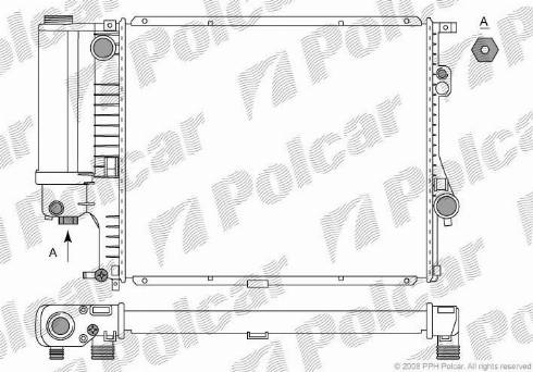 Polcar 2016083X - Radiators, Motora dzesēšanas sistēma autodraugiem.lv