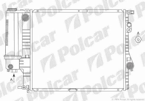 Polcar 201608-3 - Radiators, Motora dzesēšanas sistēma autodraugiem.lv