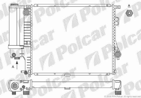 Polcar 2016082X - Radiators, Motora dzesēšanas sistēma autodraugiem.lv