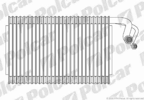 Polcar 2017P8-1 - Iztvaikotājs, Gaisa kondicionēšanas sistēma autodraugiem.lv