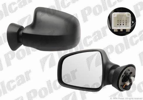 Polcar 2801513M - Ārējais atpakaļskata spogulis autodraugiem.lv