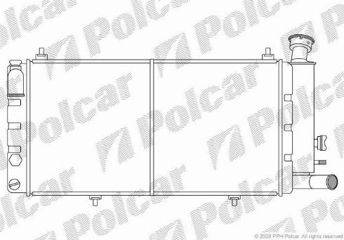 Polcar 239008-4 - Radiators, Motora dzesēšanas sistēma autodraugiem.lv