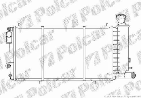 Polcar 2390086X - Radiators, Motora dzesēšanas sistēma autodraugiem.lv