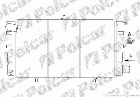 Polcar 239008-3 - Radiators, Motora dzesēšanas sistēma autodraugiem.lv