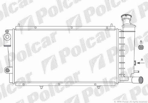 Polcar 239008A6 - Radiators, Motora dzesēšanas sistēma autodraugiem.lv