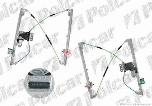Polcar 2397PSE1 - Stikla pacelšanas mehānisms autodraugiem.lv