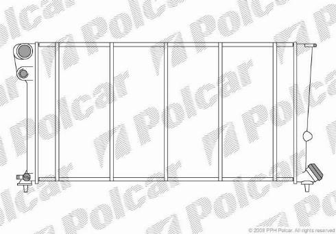 Polcar 2350085X - Radiators, Motora dzesēšanas sistēma autodraugiem.lv