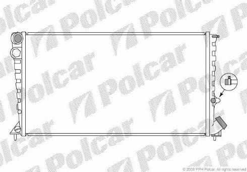 Polcar 235008-6 - Radiators, Motora dzesēšanas sistēma autodraugiem.lv