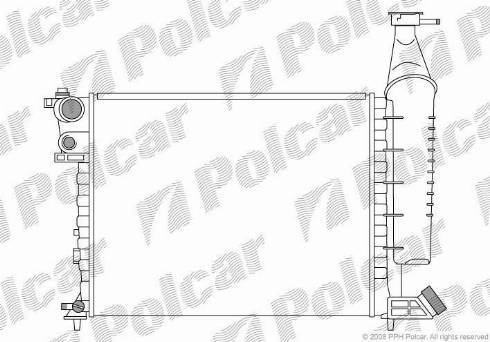 Polcar 2350081X - Radiators, Motora dzesēšanas sistēma autodraugiem.lv