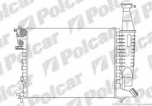 Polcar 235008-1 - Radiators, Motora dzesēšanas sistēma autodraugiem.lv