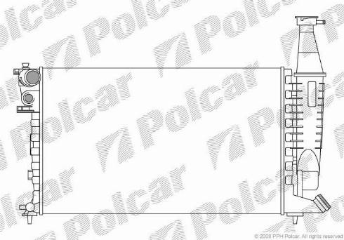 Polcar 235008-2 - Radiators, Motora dzesēšanas sistēma autodraugiem.lv